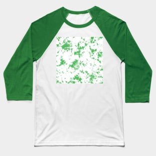 Grass green and white marble - Tie-Dye Shibori Texture Baseball T-Shirt